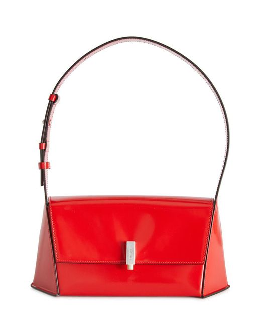 Ferragamo Red Salvatore Geometric Shoulder Bag