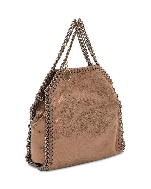Stella McCartney Brown Falabella Tiny Bronze Bag