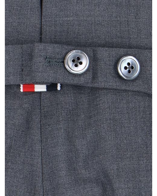 Thom Browne Blue '4-bar' Trousers for men