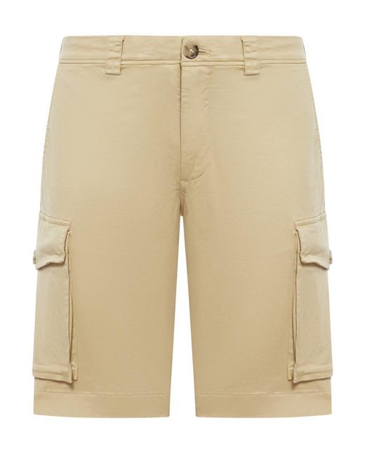 Woolrich Natural Cargo Shorts for men