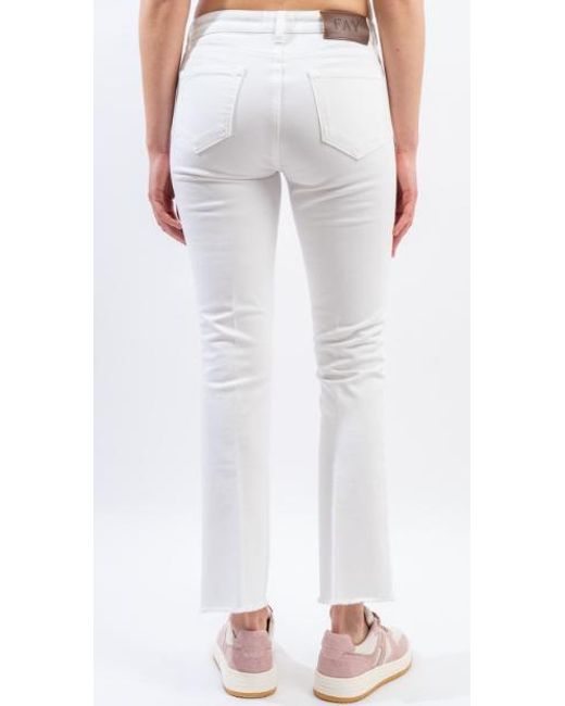 Fay White Jeans