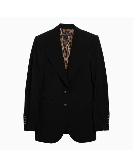 Dolce & Gabbana Black Dolce&Gabbana Turlington Single-Breasted Jacket