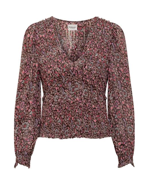 Isabel Marant Brown Top Nibel