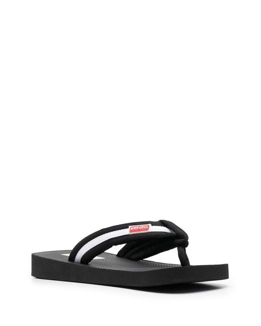 KENZO Black Sandals for men