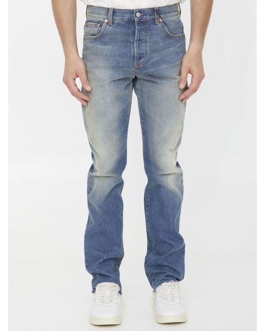 Gucci Blue Délavé Denim Jeans for men