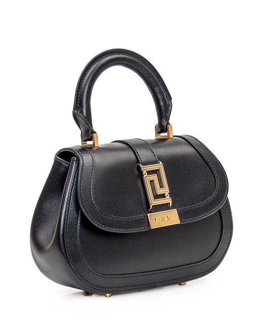 Versace Black Mini Greek Goddess Bag