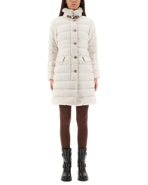 Moorer White Vetiver-S3" Padded Jacket
