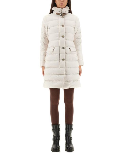 Moorer White Vetiver-S3" Padded Jacket