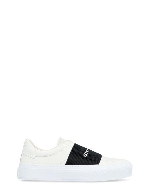 Givenchy Black City Sport Leather Slip-on Sneakers