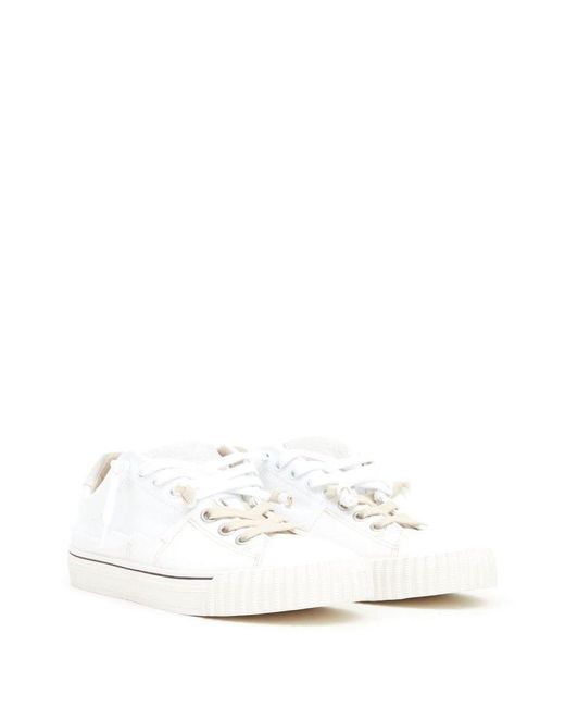 Maison Margiela White New Evolution Lace-Up Sneakers