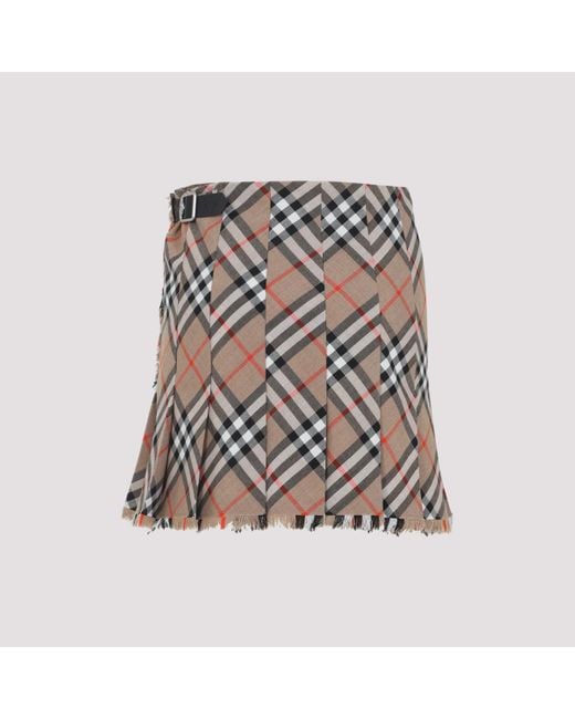 Burberry Gray Skirt