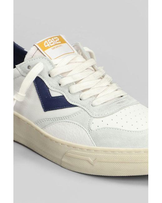 4b12 White Hyper Sneakers for men