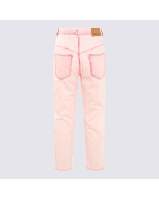 Isabel Marant Pink Cotton Oliviani Jeans
