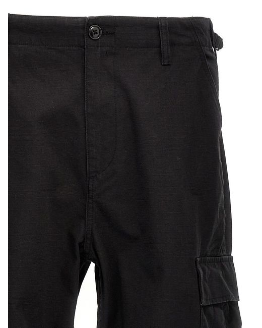 Stussy Black 'Ripstop Surplus Cargo' Pants for men