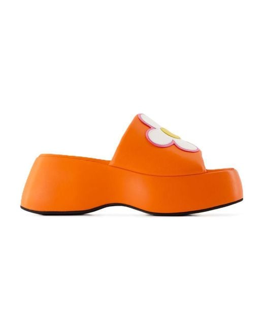 CAREL PARIS Orange Flower Sandals