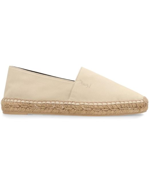 Saint Laurent Natural Canvas Espadrilles