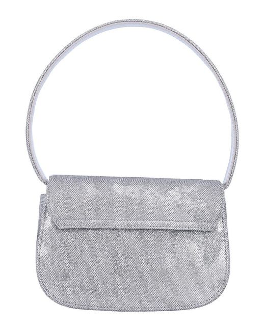 DIESEL Gray 1-Dr Lurex Shoulder Bag