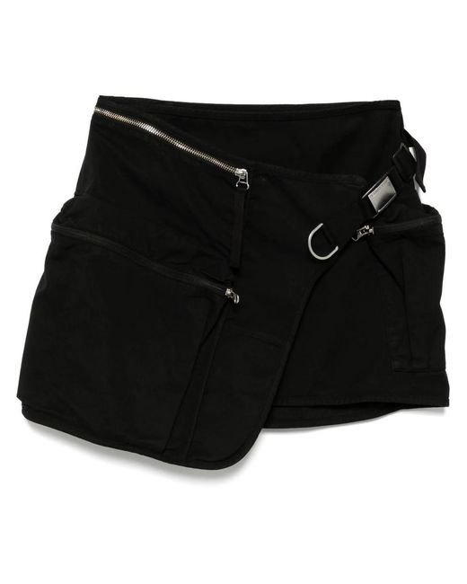 Helmut Lang Black Field Mini Skirt.Gd