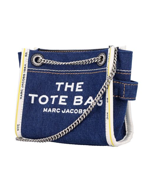 Marc Jacobs Blue The Mini Tote Bag Denim