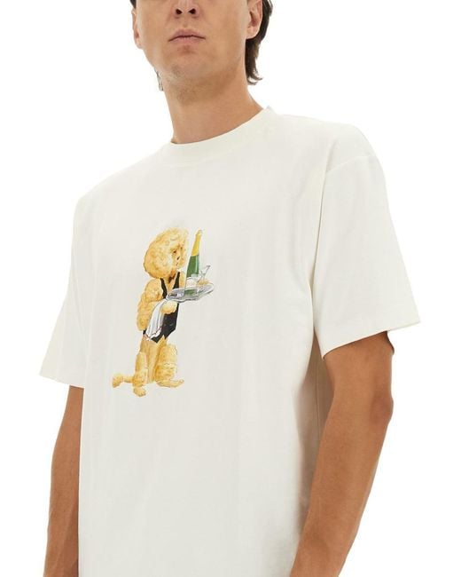 Drole de Monsieur White "Poodle" T-Shirt for men