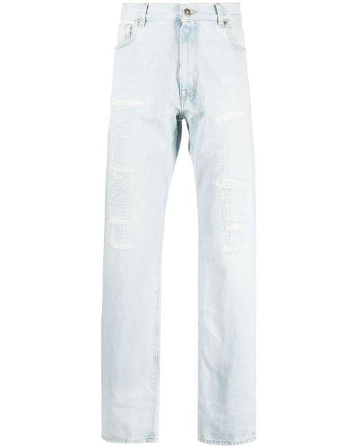 424 Blue Baggy Denim Jeans for men
