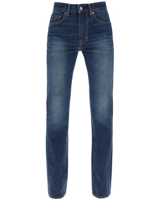 Tom Ford Blue "Jeans With Stone Wash Treatment