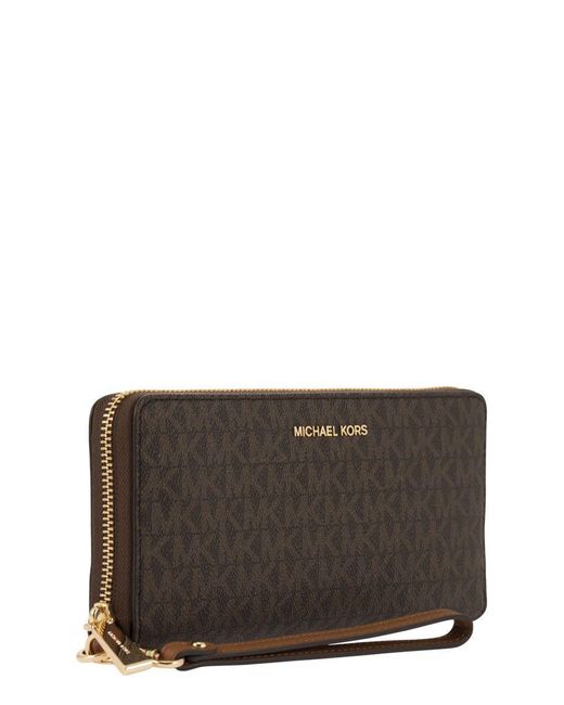 Michael Kors Gray Wallet With Logo