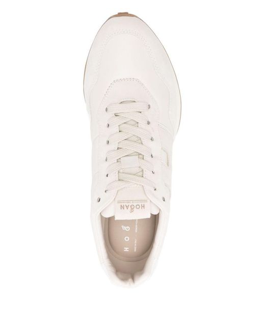 Hogan White Flat Shoes for men