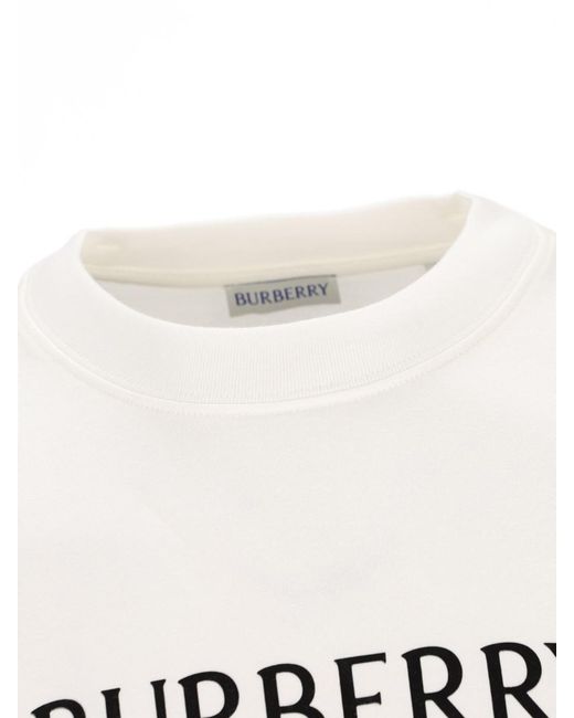 Burberry White T-Shirt And Polo Shirt for men