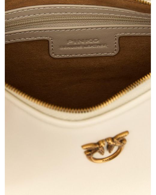 Pinko Natural 'Half Moon Mini' Handbag