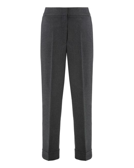 Peserico Gray Cropped Pants