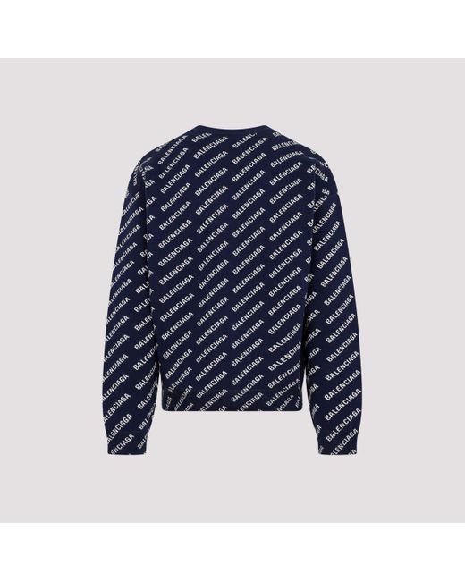 Balenciaga Blue Sweater for men