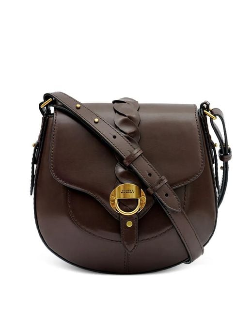 Isabel Marant Black Altay Small Leather Shoulder Bag