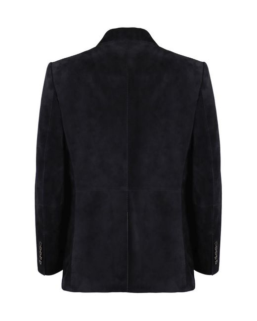 Tom Ford Black Single-Breasted Two-Button Jacket for men