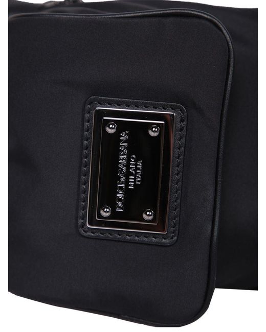 Dolce & Gabbana Black Nylon Beltpack for men