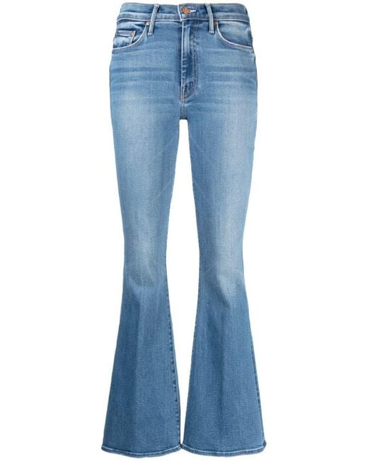 Mother Blue Denim Bootcut Jeans