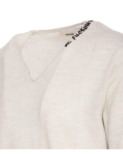 Zadig & Voltaire White Zadig & Voltaire Sweaters for men