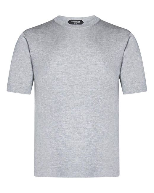 Franzese Collection Gray Franzese Napoli Stefano De Martino Nuvola Model T-Shirt for men