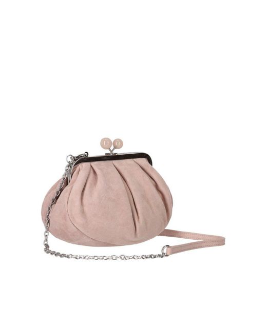 Weekend by Maxmara Pasticcino Valois Small Pink Clutch