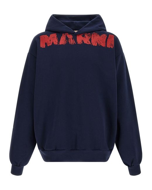 Marni Blue Monolith' Hoodie for men
