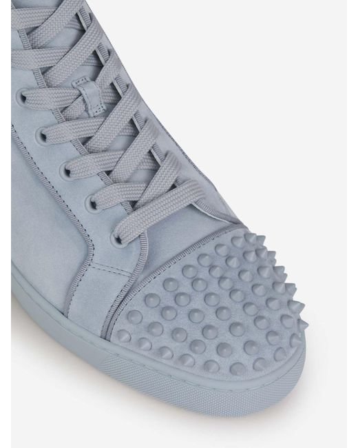 Christian Louboutin Blue Sneakers Louis Junior Spikes for men
