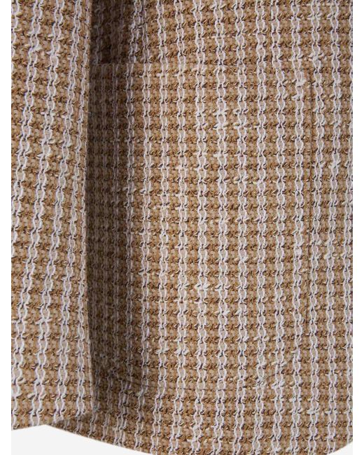 Etro Gray Cotton Knit Blazer for men