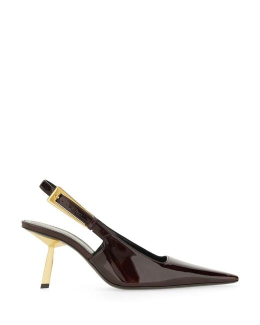 Saint Laurent Brown Décolleté "lee"