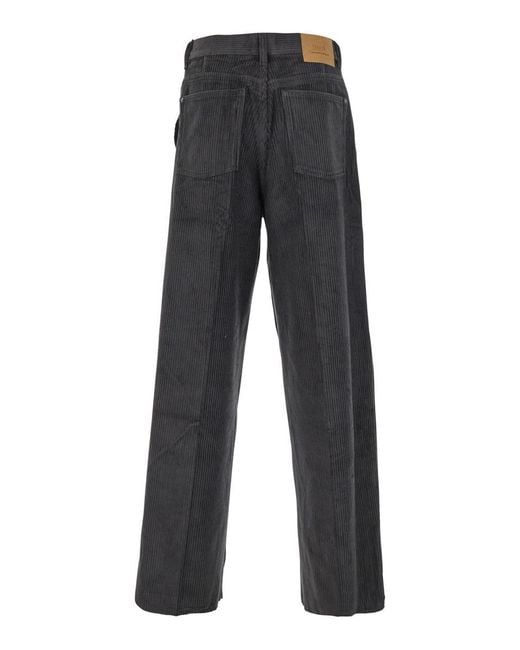 AMI Gray Large Fit Pant for men