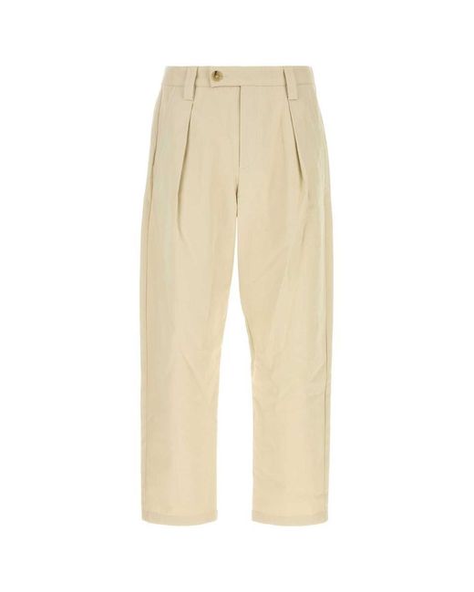 A.P.C. Natural Renato Gabardine Tailored Trousers for men