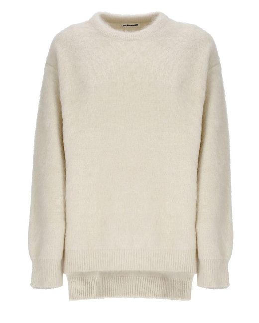 Jil Sander White Sweaters
