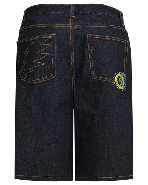 Thisisneverthat Blue "Gd Overlap Lightning" Shorts for men