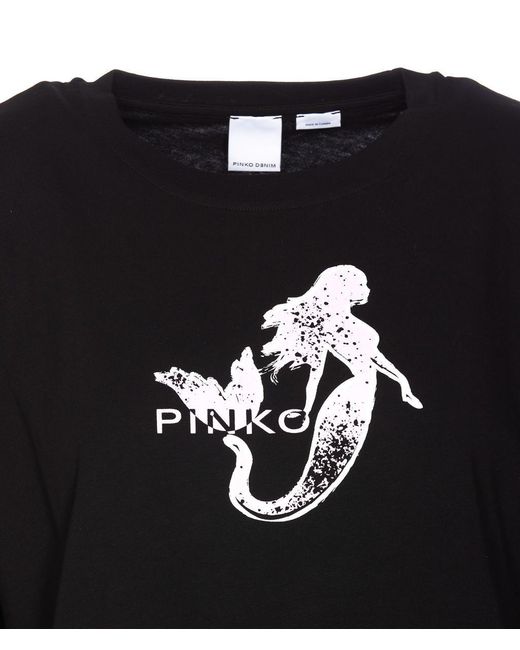Pinko Black T-shirts And Polos