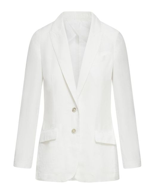 120% Lino White Jacket