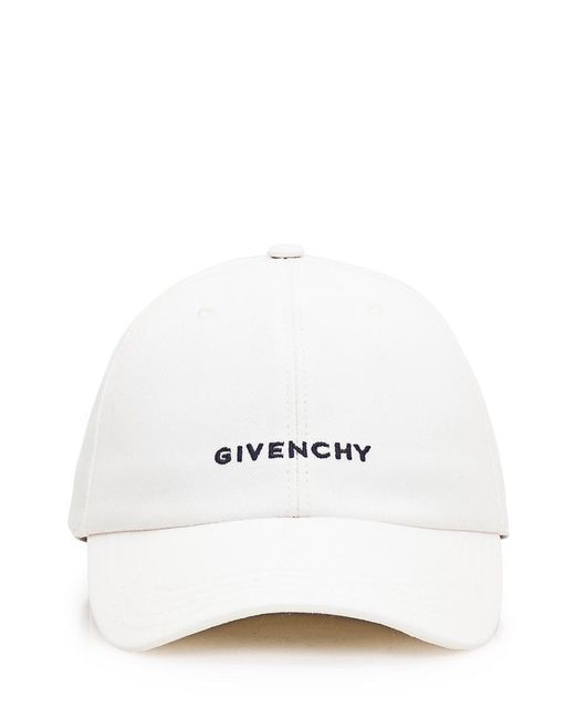 Givenchy White Hat With Logo for men